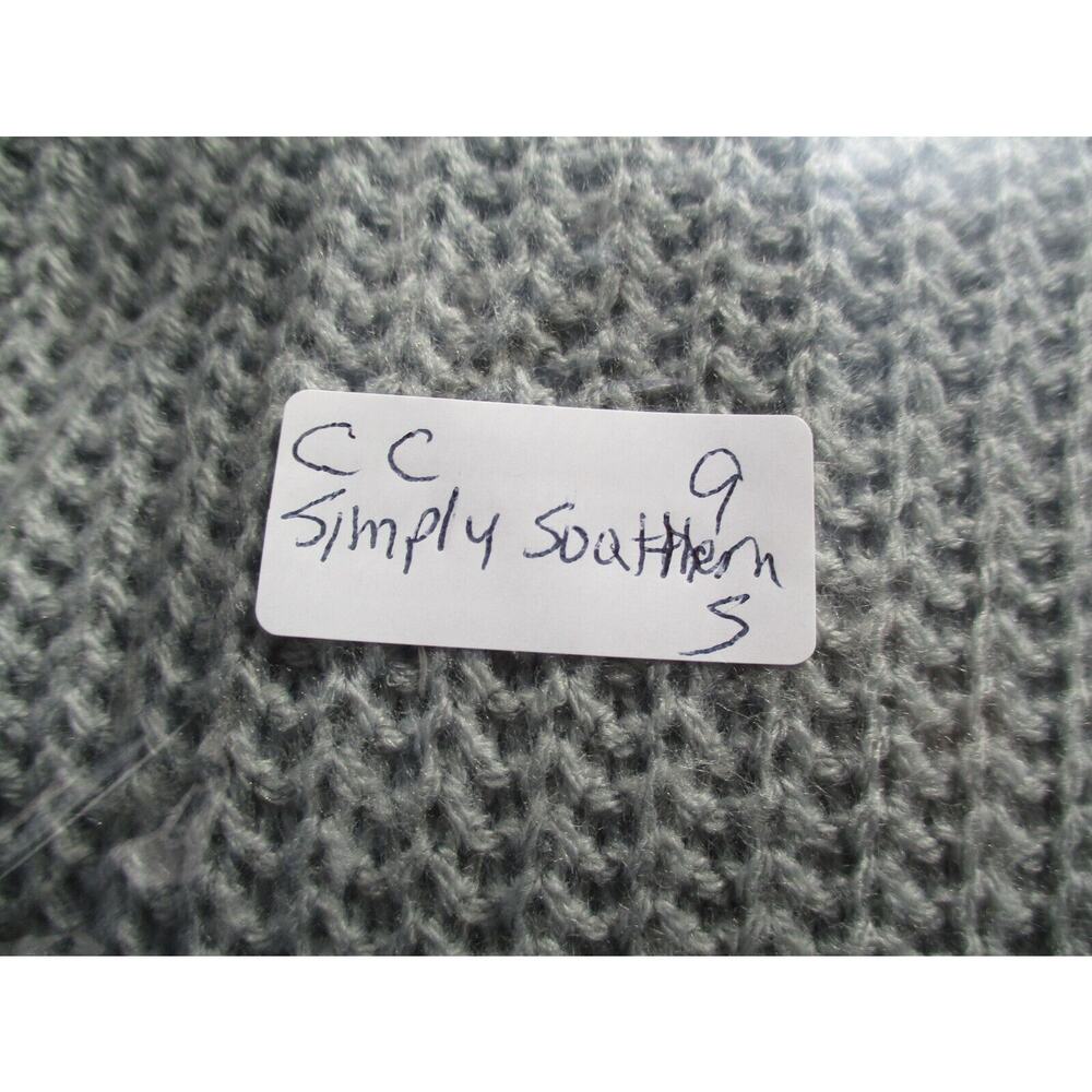 Simply Southern Collection Sweater Womens Small Striped Color Block Fringe Gray - Picture 14 of 14